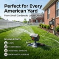 thumbnail image 2 of 2026 Upgraded 16-Nozzle Oscillating Sprinkler with Dual-Zone Timer & Motion-Activated Splash Pad for Lawn & Garden(Q), 2 of 8