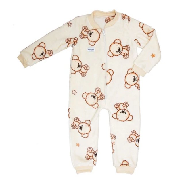 Mameluco Bebé 0-6 Meses Microfibra Teddy Bear Chiqui Mundo
