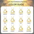 thumbnail image 3 of APSVO 18K Gold Plated Love Heart Rose Necklaces for Women June Birthstone Necklace with Purple Alexandrite Birthday Graduation Jewelry Gifts Teen Her Mom Female Lady Adult Age Ideas, 3 of 8