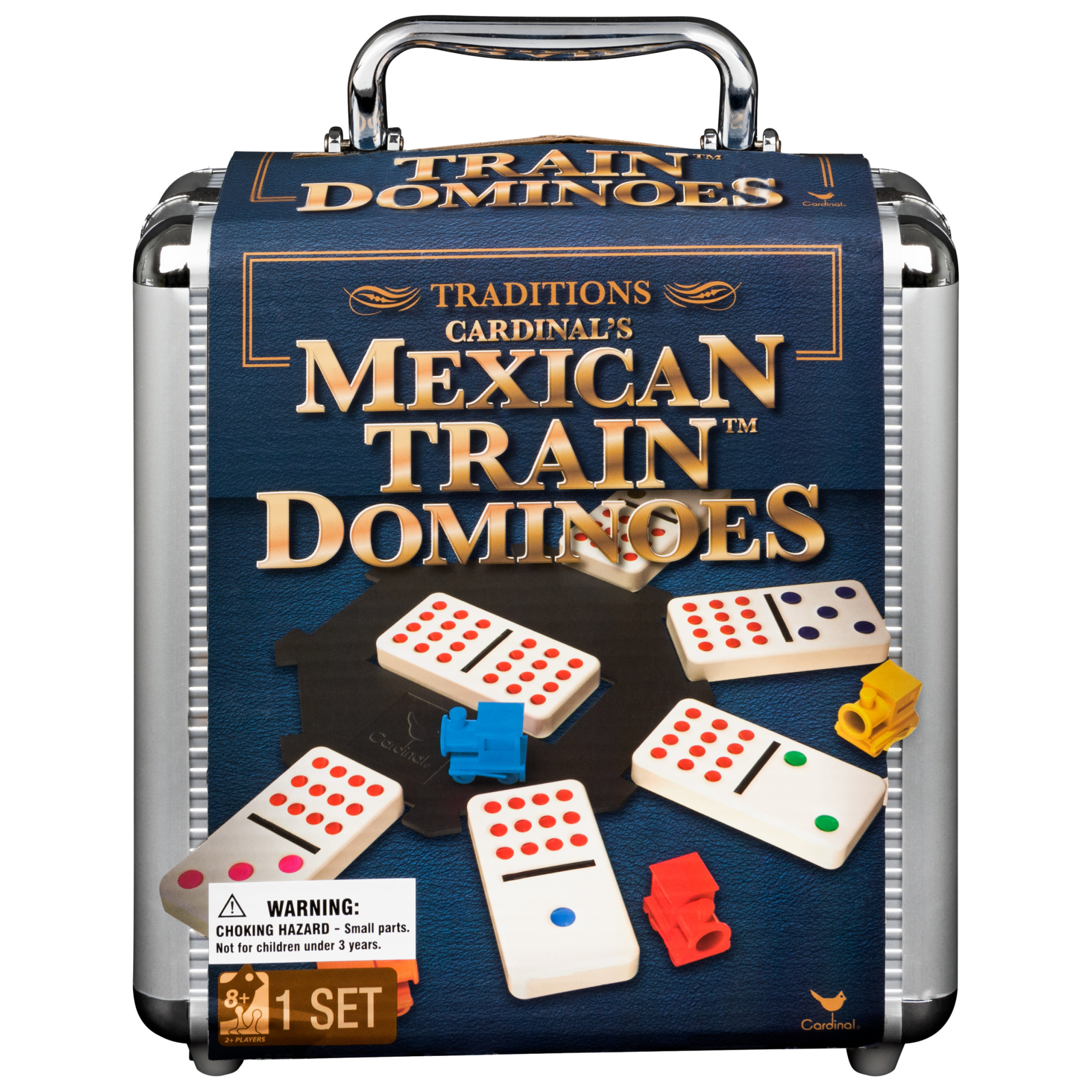 Spin Master Mexican Train Dominoes in Aluminum Case photo 1