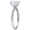 thumbnail image 4 of Everly Women's Created Moissanite 14K White Gold Engagement Ring, 4 of 9