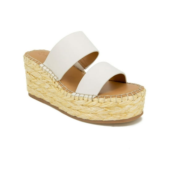 Splendid Womens Linda Leather Slip-On Wedge Sandals