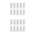 thumbnail image 3 of Transemion 10pcs Metal Key Chain Snap Hooks - Accessories For Personalized Keychain Clasps Swivel Hooks WhiteK lobster +spla 2Set, 3 of 6