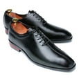 thumbnail image 3 of Santimon Mens Dress Shoes Leather Lace Up Oxford Shoes Casual Formal Business Shoes Black 7 US, 3 of 8