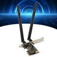 thumbnail image 1 of Tarjeta Wifi PCIe, Adaptador de Red Inalámbrico Wifi 6e de Doble Antena 5,2, 2,4G 688Mbps + 5G 2882Mbps + 6G 2400Mbps, Gane 11 10, 1 of 7