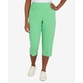 thumbnail image 4 of Alfred Dunner Womens Petite  Criss Cross Structured Capri, 4 of 6