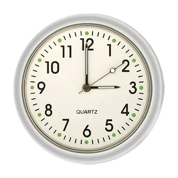 Mini Car Clock - LED Glow Car Vent Clip On Clock, 1.5 Inch Metal Dashboard Clock for Car Interior Decoration, Universal Fit