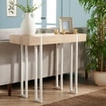 thumbnail image 2 of SAFAVIEH Aberton Modern Wood Console Table, Natural/White, 2 of 9