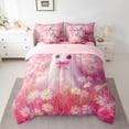 thumbnail image 2 of jejeloiu Cartoon Halloween Ghost Twin Bedding Sets 7-Piece,Kawaii Flower Daisy Bedding Comforter Set,Rustic Plant Floral Sheet Sets For Girls Teens,Lightweight Room Decor Reversible, 2 of 8