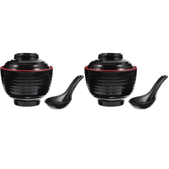 2 Sets of Multi-function Japanese Bowl Home Restaurant Miso Soup Bowl Exquisite Miso Soup Container