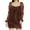 Brown Dress for Women, variant on Ygbgbb Fashion Women's Spring/Summer Temperament Solid Long Sleeve Round-Neck Dress (Black,M)