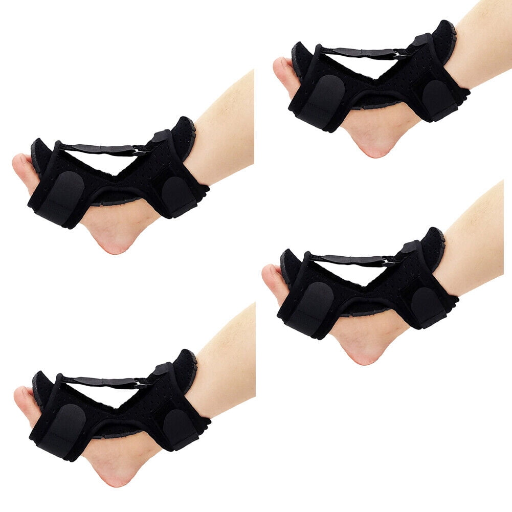 US 2-4 Pairs Adjustable Ankle Brace Foot Drop Orthotic Brace Support ...