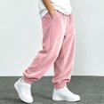 thumbnail image 4 of JIA JIA SHUANG Kids Corduroy Pants Fall Winter Drawstring Elastic Waist Trousers Casual Plain Loose Fit Cinch Bottoms Pants(Pink,1-2 Years), 4 of 6