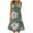 Green dresses for women 2023, variant on Wycnly Dresses for Women Beach Holiday Fashion Loose Flowy Ruffle Swing Tank Midi Dresses Scoop Neck Sleeveless Daisy Print Summer Midi Formal Dress Black XL