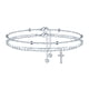 thumbnail image 1 of Brazalete Ursteel con cadena en capas de plata con letra T inicial en oro de 14 quilates, 1 of 7