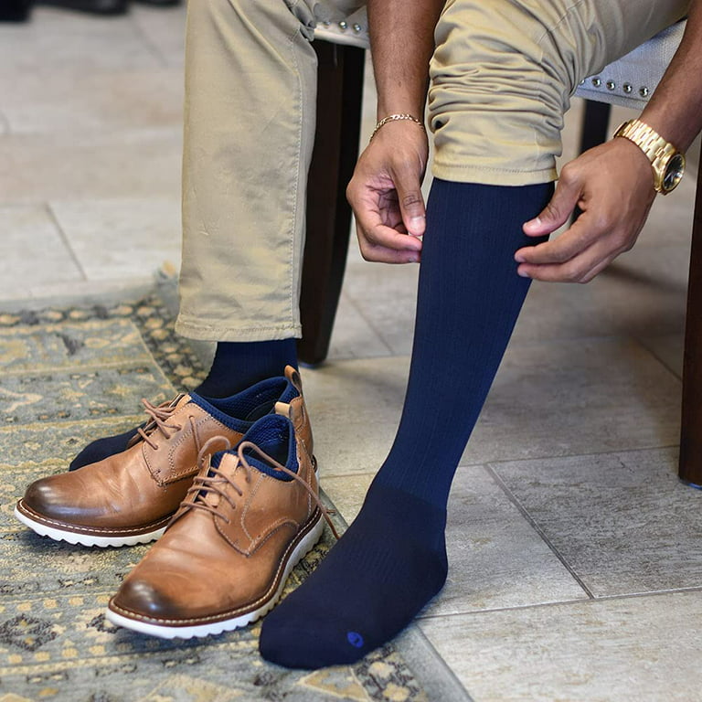 2 Pairs Wukang 15-20 mmHg L/XL Size Zipper Compression Socks Open Toe Nylon  Beige Socks for Men & Women 