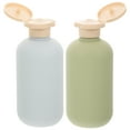 2pcs Squeeze Bottles Refillable Travel Bottles Lotion Bottles Shampoo