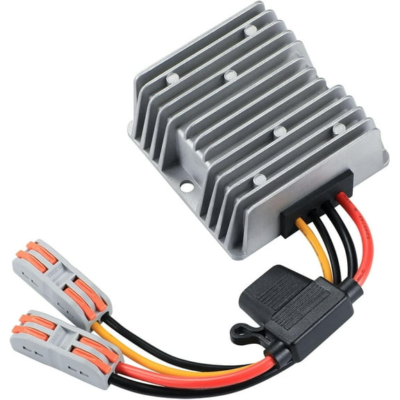 MZHOU 240W DC-DC Boost Converter, 12V/24V to 48V 5A Boost Transformer - Waterproof IP67,Suitable for Golf Carts, Solar Panels, Electric Scooters, Overload/Short Circuit Protection