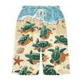 thumbnail image 4 of Mens Quick Dry Shorts Summer Beach Shorts Outdoor Casual Novelty Printed Shorts Athletic Hiking Shorts Khaki,XXL, 4 of 5