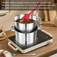 thumbnail image 7 of 304 Stainless Steel Double Boiler Set - 2.6QT Melting Bowl with Scale and Handle - 4.2QT Dual-Handle Pot - Stackable Water Bath Melting Pot Set for Butter, Chocolate, Wax, Sugar, Candle, 7 of 7