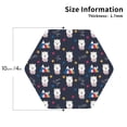 thumbnail image 2 of KLL Drink Coasters Set Hexagon of 4,PU Leather Absorbent Coasters Set Decorative Coffee Cup Coasters Housewarming Gift for Home Decor-Llamas 1, 2 of 5