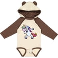 thumbnail image 3 of Inktastic Dabbing Unicorn Boys or Girls Long Sleeve Baby Bodysuit, 3 of 5