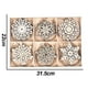 thumbnail image 2 of Adornos de copos de nieve de madera, decoraciones colgantes para árboles de Navidad, adornos rústicos, artesanías de madera, 2 of 5