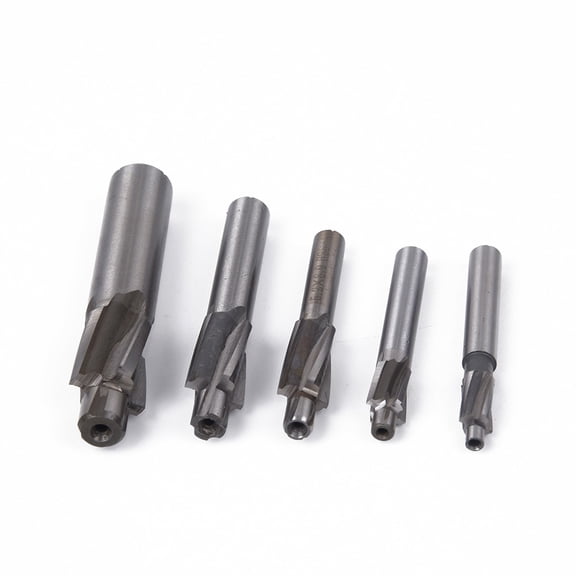5pcs 4 Flutes HSS Counterbore End Mill M3-M8 Cutter Pilot Slotting Tool Milling Cutter Countersink Drill Bits