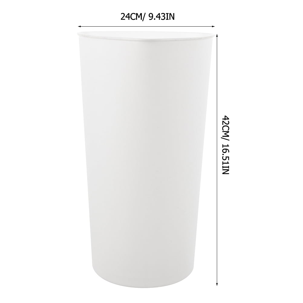 BESTYASH White Reusable Plastic Flower Bucket - Lightweight, Floral Holder for Arrangements and Storage