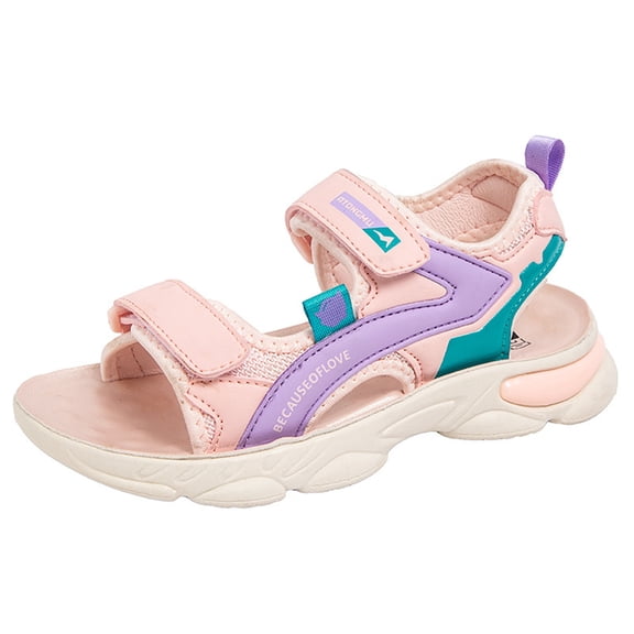 Huowey Boys and Girls Open Toe Polyurethane Soft Soled Sports Sandals and Beach Shoes