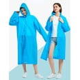 thumbnail image 4 of 1Pz Impermeable Para Lluvia Chubascos Impermeable Para Adultos Poncho Impermeable Reutilizable Capa Lluvia Portátil Con Gorra Y Cordón, 4 of 7