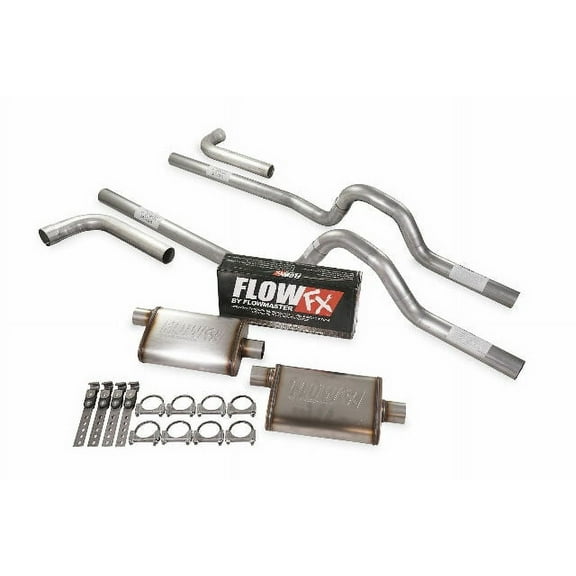 Dual Exhaust Kit 3" Flowmaster Flow FX Side Exit Fits 62 to 66 Ford F-Series