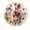 FFclock021, variant on ZXCXRQFa Grape Wine Bar Clock Wall Decor Battery Operated Floral Clocks Spring Wall Clocks Round Desk Clock 10 in Non Ticking Analog Bathroom Clocks
