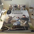 thumbnail image 1 of Medieval Conjunto de sábanas temático, trío de piezas, cómodo y amigable con la piel, diseño único, regalo de decoración para el hogar para familiares, amigos y fans,173cm *218cm, 1 of 6