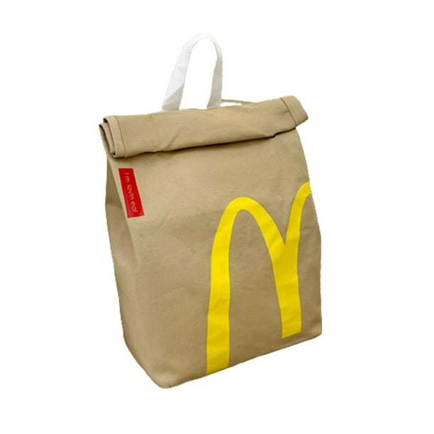 Mcdonald's Bolsa De Papel Mochila Personalidad Estudiante Escolar
