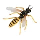 thumbnail image 1 of Figuras de abejas de insectos pequeños de plástico, modelos realistas, juguetes para niños, simulación ~ E8O0, 1 of 7