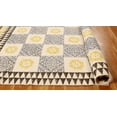 thumbnail image 6 of Casavani Hand Made Area Rug Bohemian Durrie,Yellow 12x18 Ft, 6 of 6