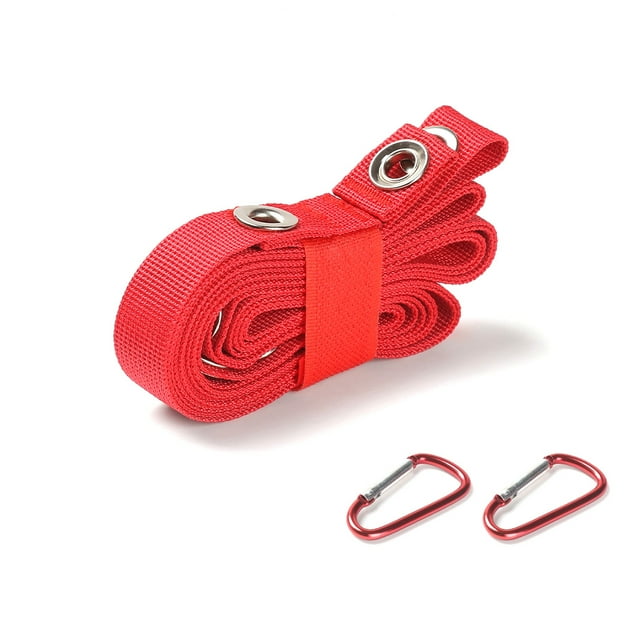 Soidarity Cuerda para colgar en la tienda, toldo de extensión, gancho para ropa, cordón portátil ajustable para mochilero, correa de pesca con hebillas carpas Rojo Soidarity OD020156-02