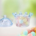 thumbnail image 4 of ABPETE 12 Pieces Crown Candy Boxes, Candy Boxes Transparent Crown Candy Box Fillable Storage Boxes Party Favor Boxes for Candies Chocolates Dessert Wedding Birthday Baby Shower Party (Blue), 4 of 16