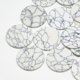thumbnail image 1 of Synthetic Turquoise Pendants Flat Round White 18x1.5mm Hole: 1mm, 1 of 2