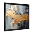 thumbnail image 2 of Designart "Modern Liquid Shapes in Gold and Grey IV" Abstract Framed Wall Art Decor - Modern Gold Abstract Modern Shapes Living Room Framed Canvas Art, 2 of 6