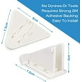 thumbnail image 2 of 10 piezas de cerradura de puerta corrediza blanca, cerradura de seguridad para niños para puerta de vidrio deslizante, puerta, ventana, barra de seguridad, tope de bloqueo sin llave, a prueb, 2 of 5