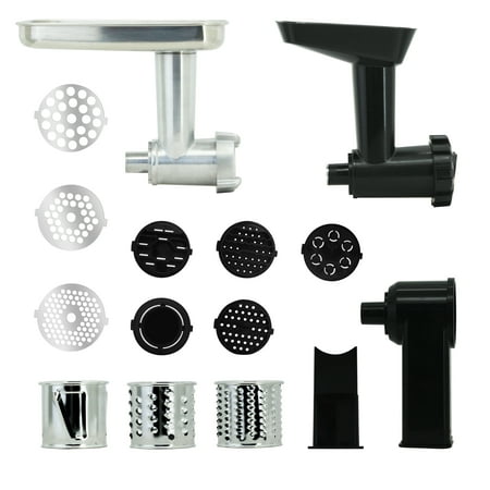 Farberware Meat Grinder, Slice and Shred, and Pasta Maker Stand Mixer Attachments, 3 pc (Best Mixer Grinder In Usa)