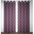 thumbnail image 1 of S4sassy Cotton Duck Floral Damask Red Drapes Curtain Door Treatment Panel Set For Living Room- 54x84 Inches, 1 of 5