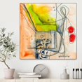 thumbnail image 2 of Giant Art Canvas  30x30 Cartoon 3 Framed in Red, 2 of 3
