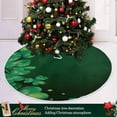 thumbnail image 6 of FMSHPON Clover Leaf Xmas Christmas Tree Skirt Stand Mat for Holiday Party Decoration Indoor Outdoor 36 inches, 6 of 6