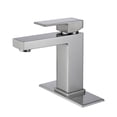 thumbnail image 2 of ANGELES HOME Deck Mounted Bathroom Faucet with Single Handle, Bathtub Basin Vanity Sink Faucet, Solid Brass Bathroom Faucet, Drain Assembly, Rough-in Valve Included, Modern, 2 of 9