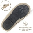 thumbnail image 4 of BERANMEY Women's Fuzzy Slippers Open Toe Cross Band Memory Foam House Slippers Indoor Outdoor Cozy Plush Slippers for Women Winter Warm Shoes, 4 of 9