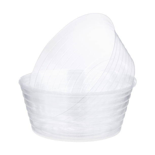 Uxcell 5-Pack Platillos para Macetas, Platillos de Plástico de 8 Pulgadas para Macetas, Bandeja de Drenaje para Macetas de Interior y Exterior