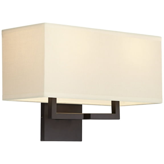 George Kovacs Rectangle Bronze 11" High 2- Light Wall Sconce
